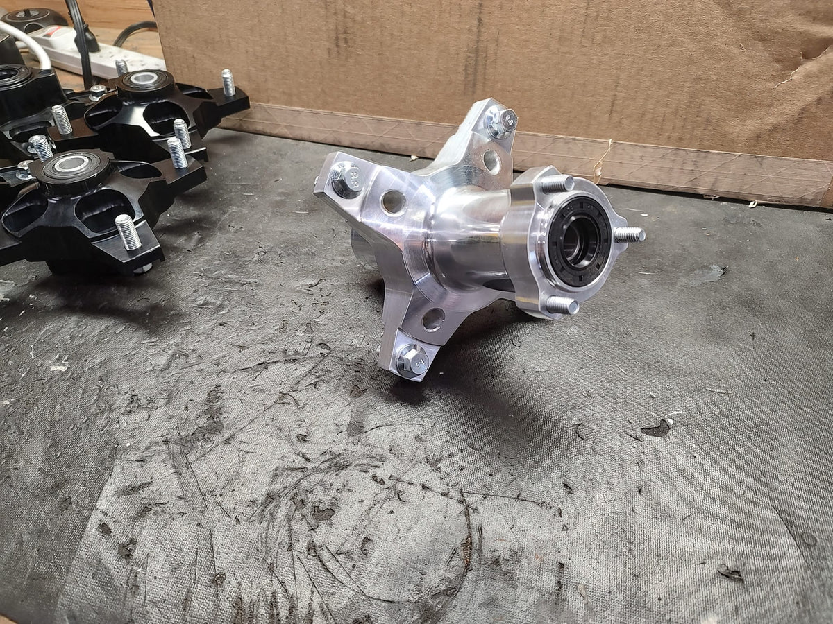 DT Motorsports Billet Front Hub: YZ Wide Clamp Set Up, 83-87 ATC 200X,